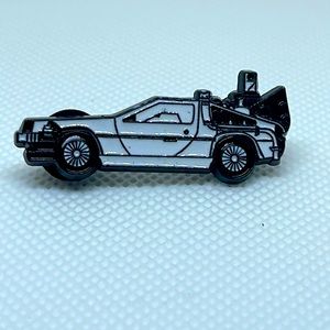 Back to the Future DeLorean look alike metal pin